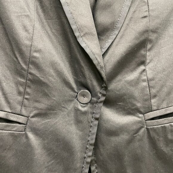 Women's CALVIN KLEIN One-button‎ Black Blazer- Size 6 - Picture 12 of 15